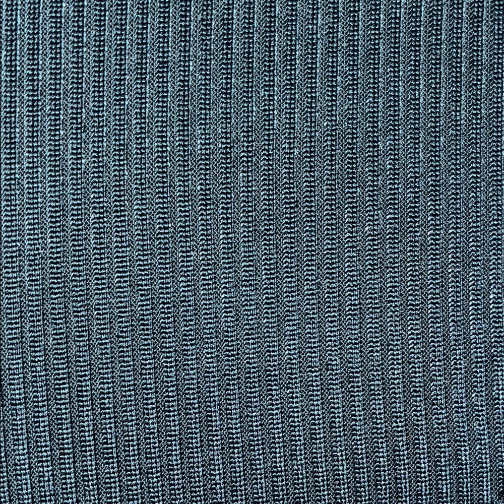 Club Monaco Women's Ribbed Maxi Dress - Beautiful Dark Blue Green Cross Front - Picture 3 of 3